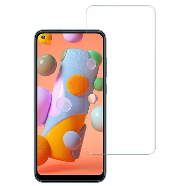 AMORUS kaaren reuna karkaistua lasia näytönsuoja Samsung Galaxy A11 varten Transparent