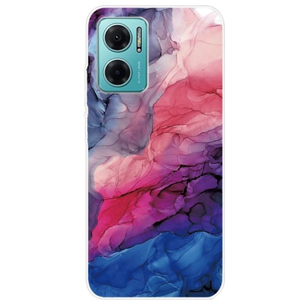 Marmordesign Xiaomi Redmi Note 11E deksel - Vandig Levende Mønster Multicolor