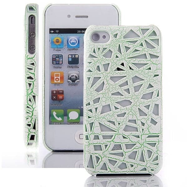 Synergy (hvit) iPhone 4/4S-deksel Green