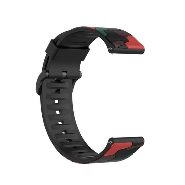 Fitbit Versa 2 / Lite camouflage silikone urrem - Rød Red