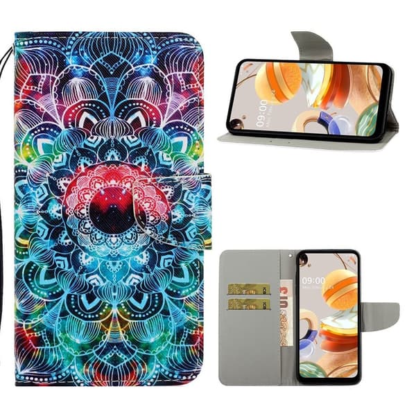 Wonderland LG K61 Etui - Mandala Blomst Multicolor