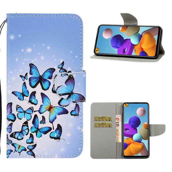 Wonderland Samsung Galaxy A21s kotelot - Eloisa Kukka Multicolor