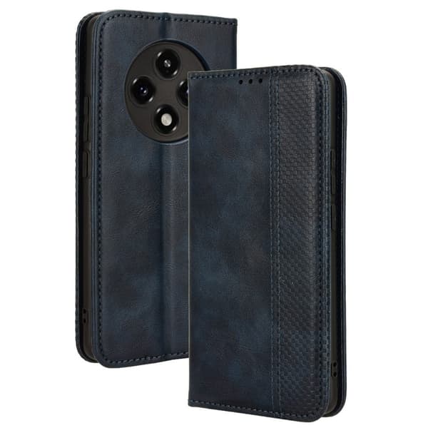 Bofink Vintage läder Oppo A3 Pro fodral - Blå Blå
