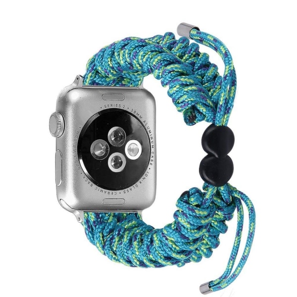 Apple Watch Series 6 / 5 44mm braided watch band - Lake Blue Blå