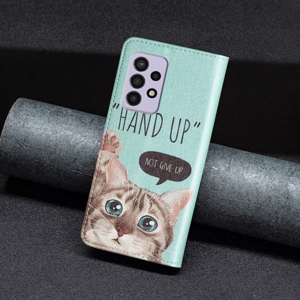 Wonderland Samsung Galaxy A33 5G Flippetui - Katt Multicolor