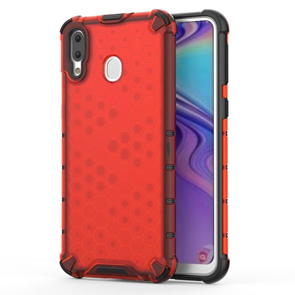 Bofink Honeycomb Samsung Galaxy M20 kuoret - Punainen Red