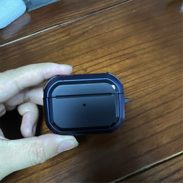 AirPods Pro 2 liknande fodral med ring - Svart / Gul Gul