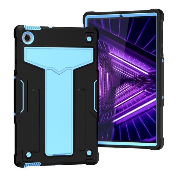 Lenovo Tab M10 FHD Plus silikonfodral - Svart / Baby Blå Blå