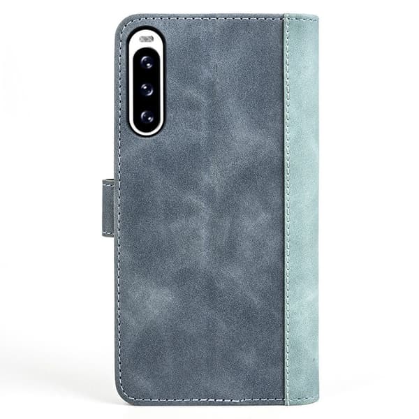 Tofarget lærdeksel for Sony Xperia 10 V - Blå Blue
