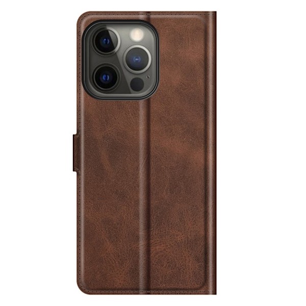Lompakko Nahkakotelo For iPhone 13 Pro Max - Kahvi Brown
