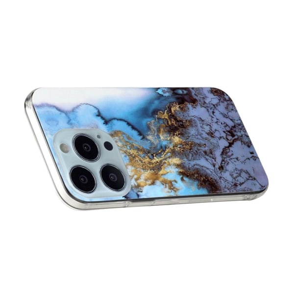 Marmormotiv iPhone 14 Pro Max skal - Blå Marmor Blå