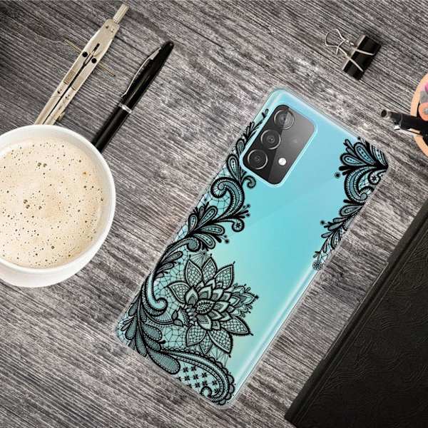Deco Samsung Galaxy A72 5G Etui - Lace Blomst Black