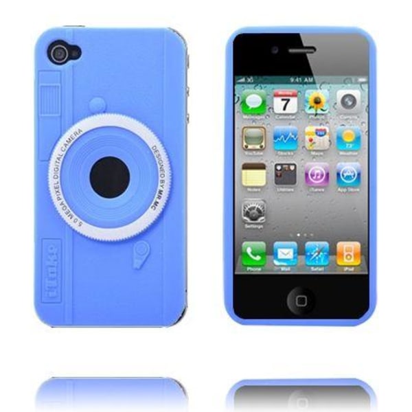 Camera Skal (Blå) iPhone 4/4S Skal