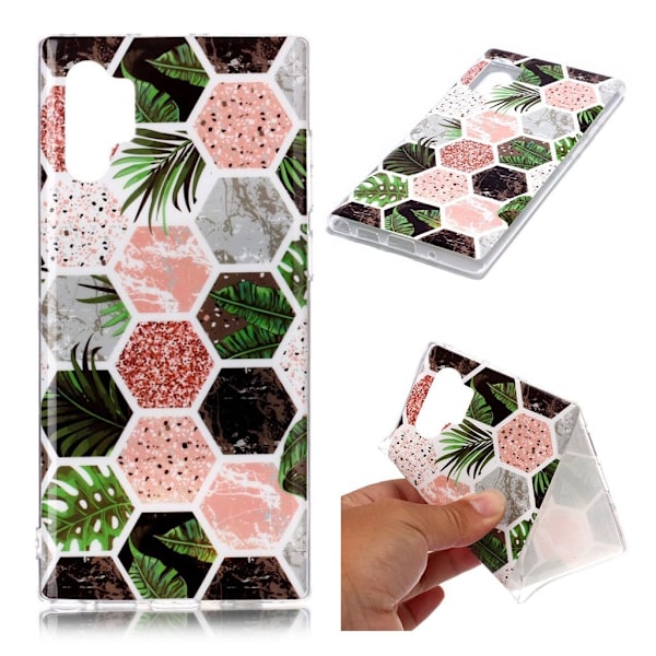Marble Samsung Galaxy Note 10 Pro kuoret - Multi-Heksagon Kuvio Multicolor