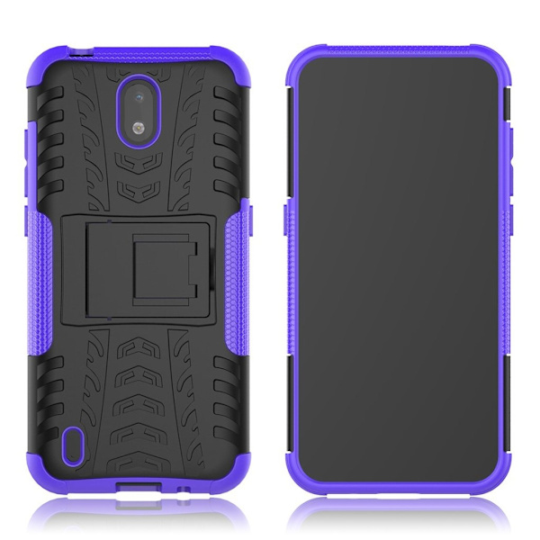 Offroad Etui Nokia 1.3 - Svart / Lilla Black