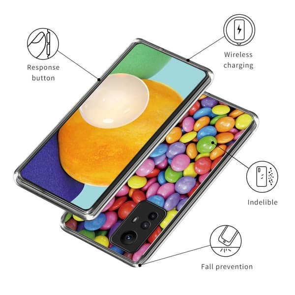 Deco Xiaomi Redmi Note 12S deksel - Regnbuegodteri Multicolor