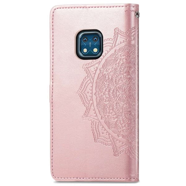 Mandala Nokia XR20 Flip Etui - Rødguld Pink