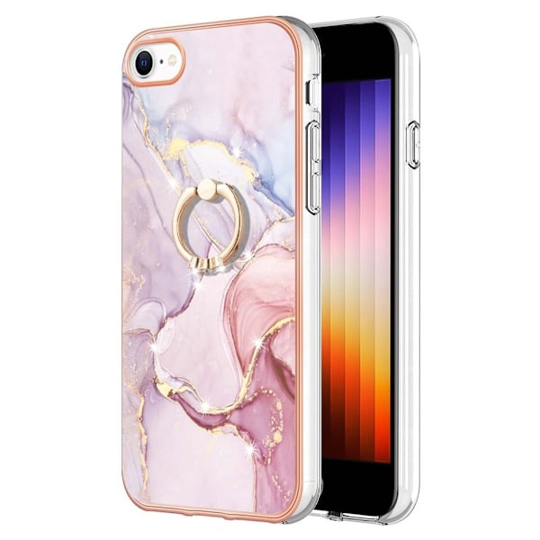 Marmormotiv iPhone SE (2022) / iPhone SE 2020 / iPhone 7 skal - Roséguld Marmor Dimma Rosa