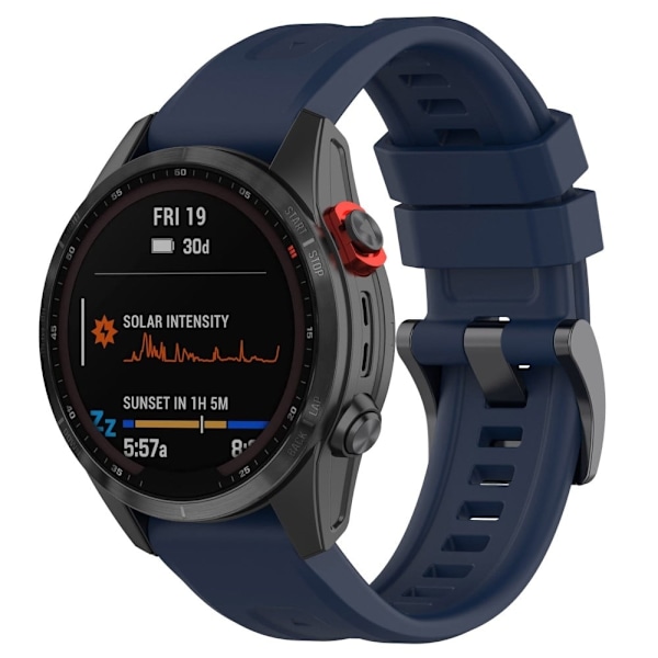 Silikoneurrem til Garmin- og Coros-ure - Midnatsblå Blue