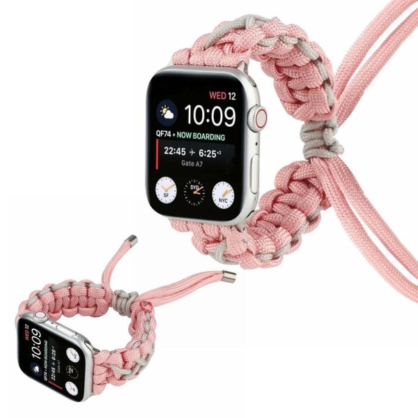 Apple Watch Series 6 / 5 44mm braid style klockarmband - rosa Rosa
