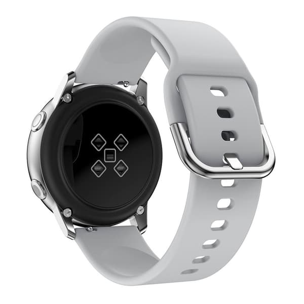 Samsung Galaxy Watch Active 20mm Erstatning Klokkereim - Grå Silver grey