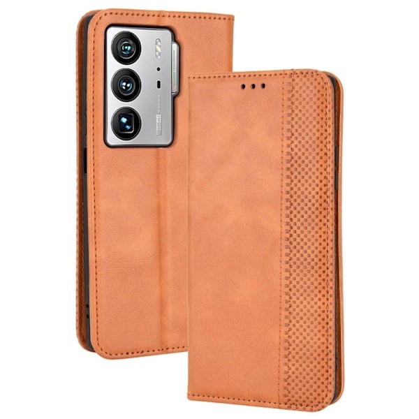 Bofink Vintage läder ZTE Axon 40 Ultra fodral - Brun Brun