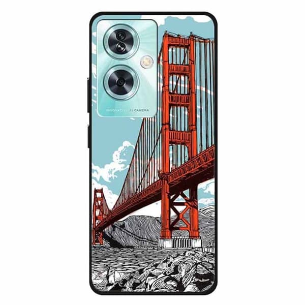 Imagine OnePlus Nord N30 SE cover - Golden Gate-Broen Blue