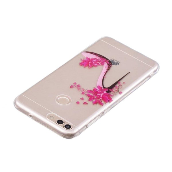 Deco Huawei P Smart cover - Rose High Heel Pink