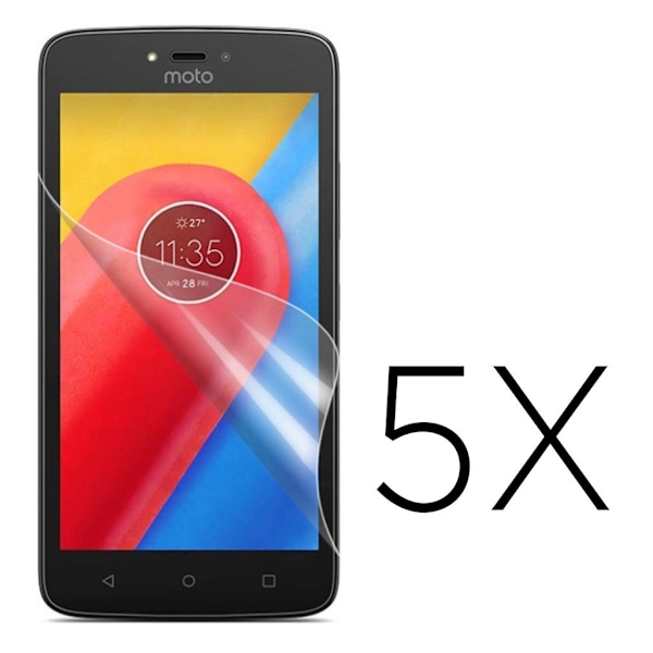 Motorola Moto C mallille HD-tason suojaava kalvo näytölle 5kpl - Kirkas Transparent