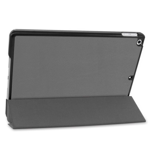 iPad 10.2 (2021) / (2020) / (2019) Tri-fold Stand Cover Vegansk Silver grey