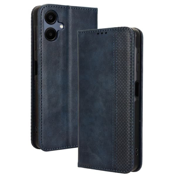 Bofink Vintage läder Samsung Galaxy A06 fodral - Blå Blå