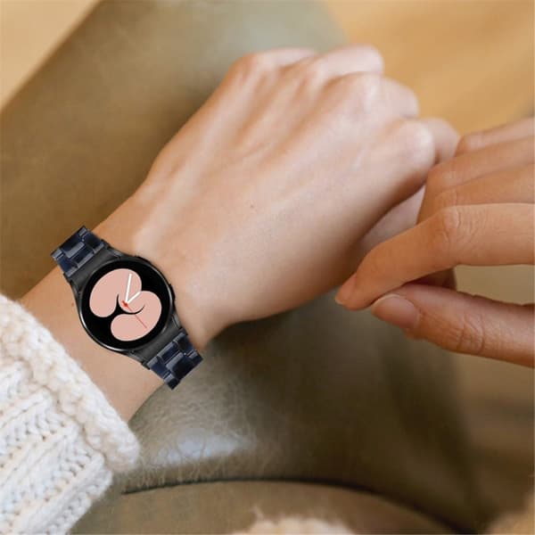 Samsung Galaxy Watch 5 / 5 Pro urrem i resin-stil - Mørkeblå Blue