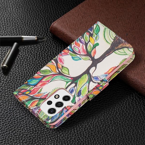 Wonderland Samsung Galaxy A53 5G Flip Etui - Life Træ Multicolor