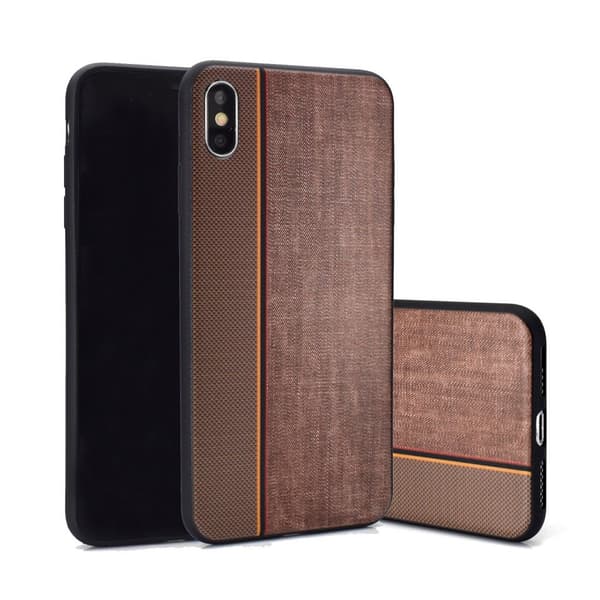 Jeans iPhone Xs fodral - Brun Brun