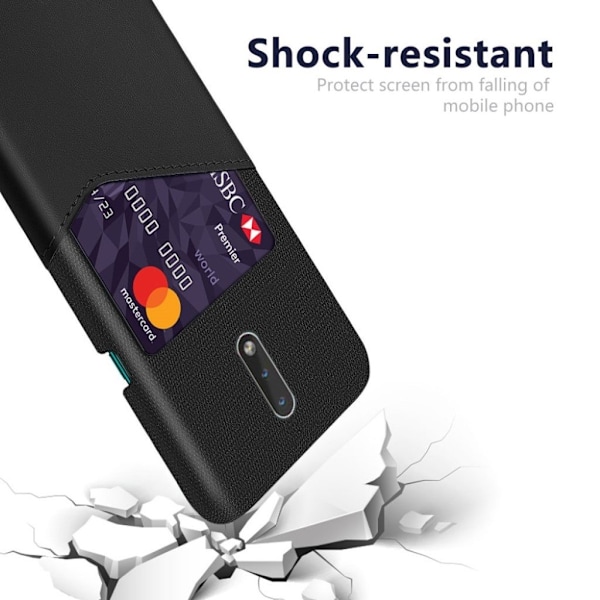 Bofink Nokia 2.3 Card kuoret - Musta Black