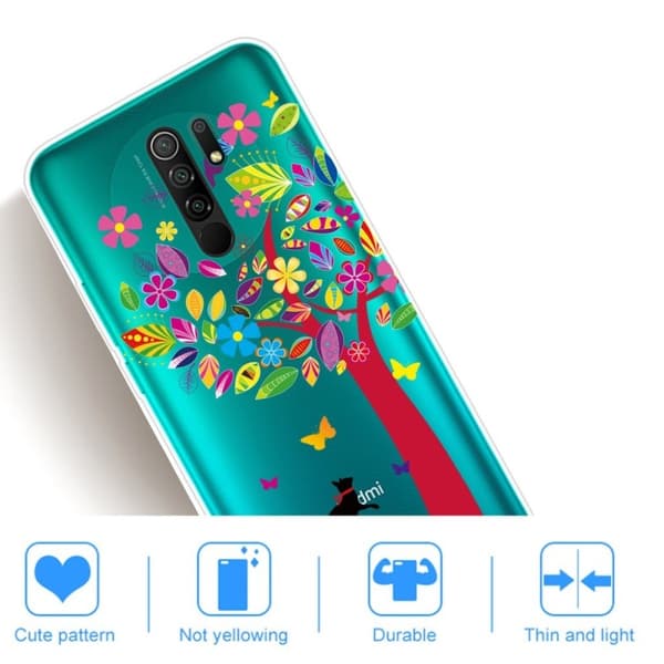 Deco Xiaomi Redmi 9 Etui - Coloful Tre Multicolor