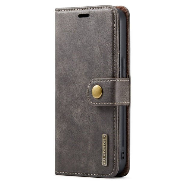 DG.Ming 2-i-1 iPhone 14 Pro fodral - Silver/Grå Silvergrå
