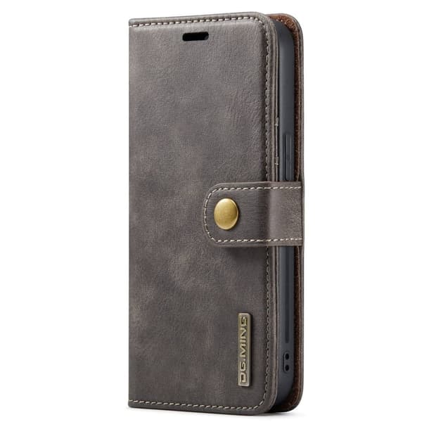 DG.Ming iPhone 14 Pro 2-in-1 Lommebok Etui - Grå Silver grey