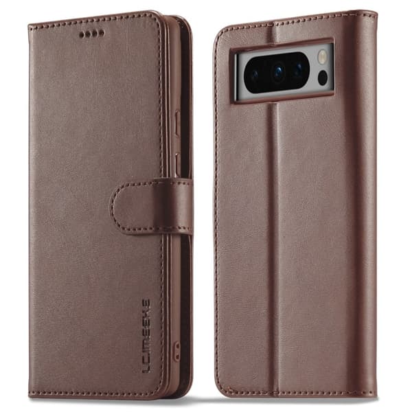 LC.Imeeke läder Google Pixel 8 Pro fodral - Brun Brun