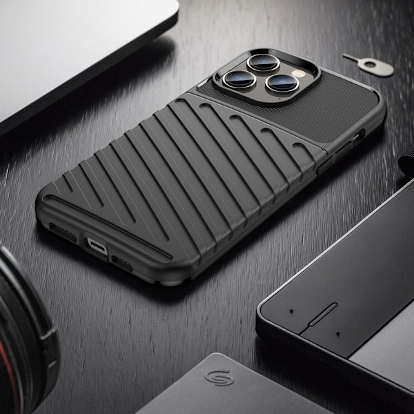 Thunder iPhone 14 Pro Suojakotelo - Musta Black