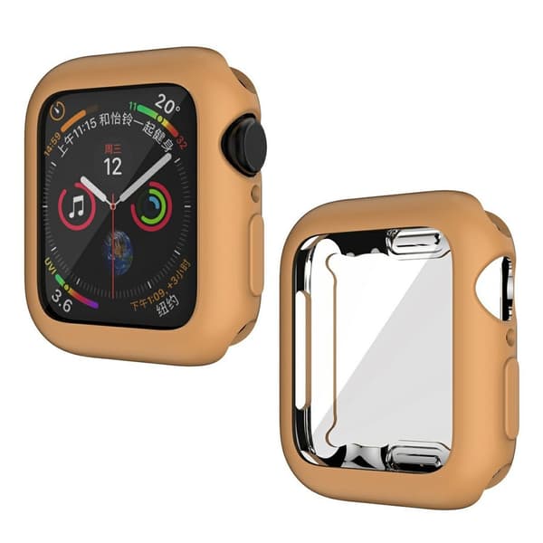 Apple Watch Series 6 / 5 40mm blød glans holdbar ramme - brun Brown