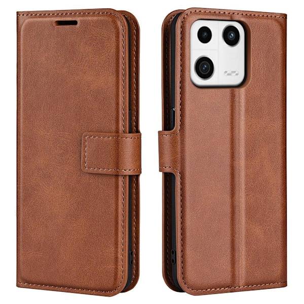 Lompakko Nahkakotelo For Xiaomi 13 - Vaalean Ruskea Brown