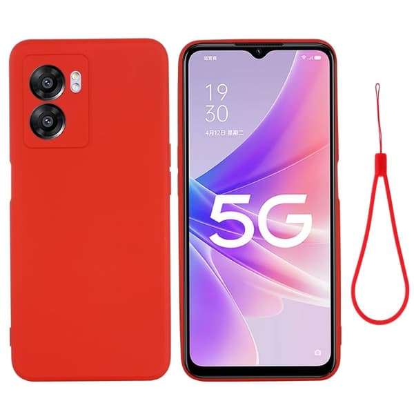 Matte Liquid OnePlus Nord N300 silikone cover - Rød Red