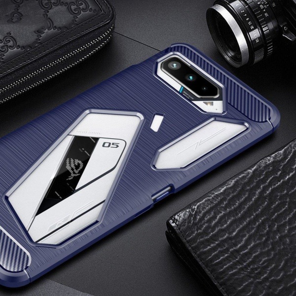 Carbon Flex case - ASUS ROG Phone 5 - Blå Blue