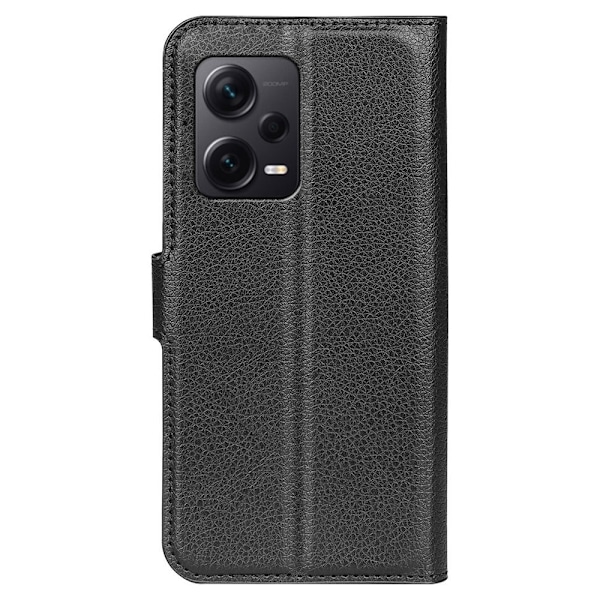Classic Xiaomi Redmi Note 12 Pro Plus Läppäkotelo - Musta Black