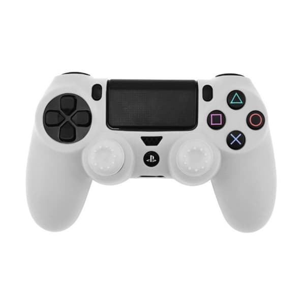DATA FROG Silikonskydd Sony PlayStation 4 Pro / PS4 Slim / Playstation 4 Gamepad Skyddsfodral - Vit Vit