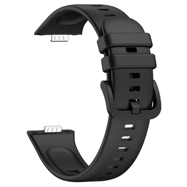 Huawei Watch Fit 3 udskiftningsurremmeblød silikoneurrem - Sort Black