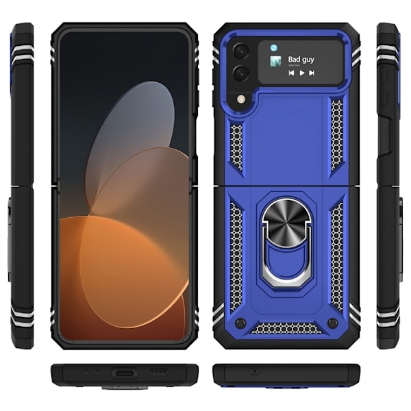 Bofink Combat Samsung Galaxy Z Flip4 Etui - Blå Blue