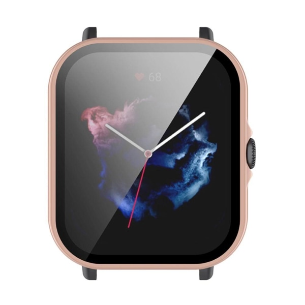 Amazfit GTS 3 ultra-thin cover with tempered glass - Pink Rosa