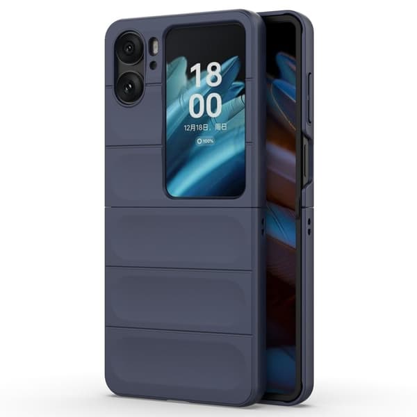 Deksel med mykt grep for Oppo Find N2 Flip - Mørkeblå Blue